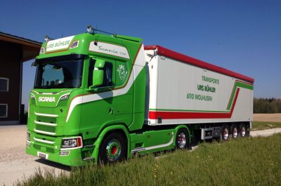 Transporte Urs Bühler Scania Lastwagen