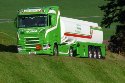 Transporte Urs Bühler Scania Lastwagen